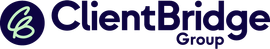 A logo for client bridge group is shown on a white background.