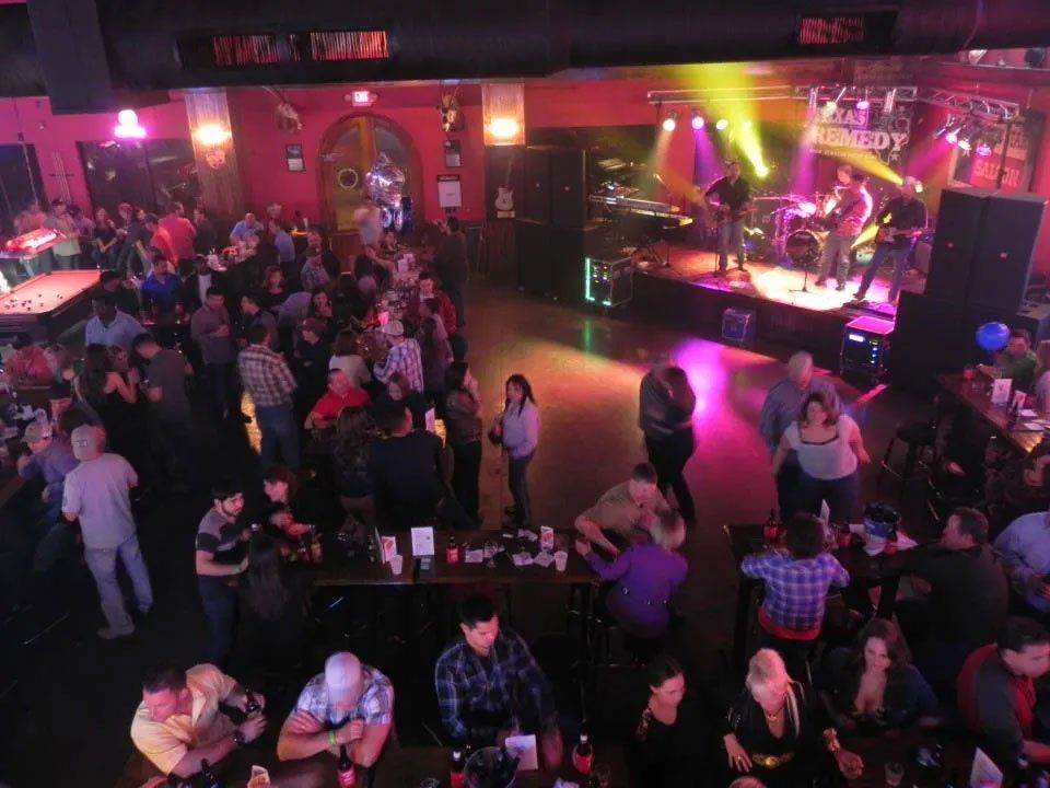 overhead shot of dance floor