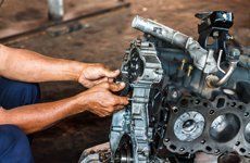 repairing an engine