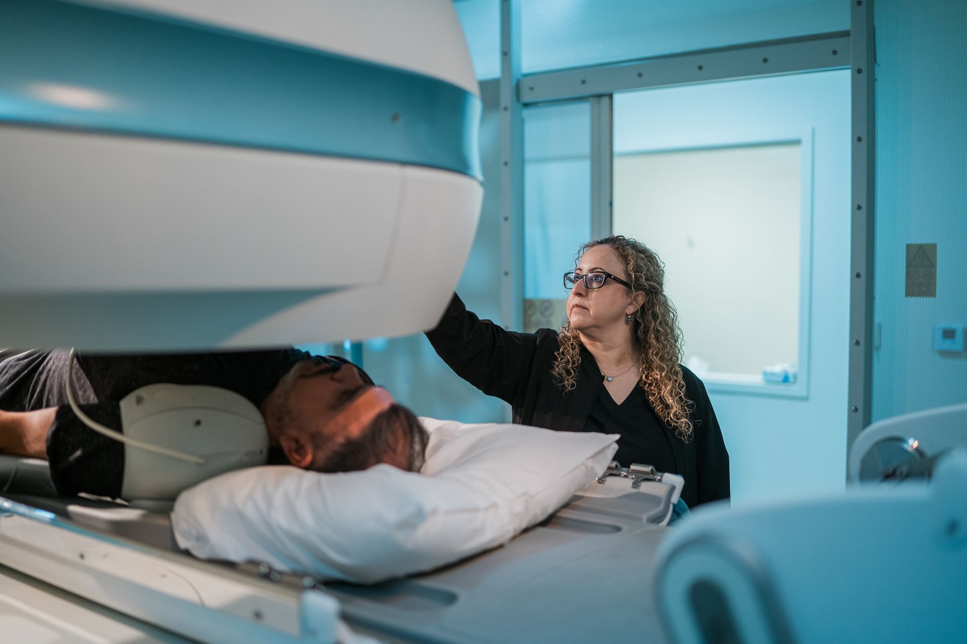 man with a chiropractor