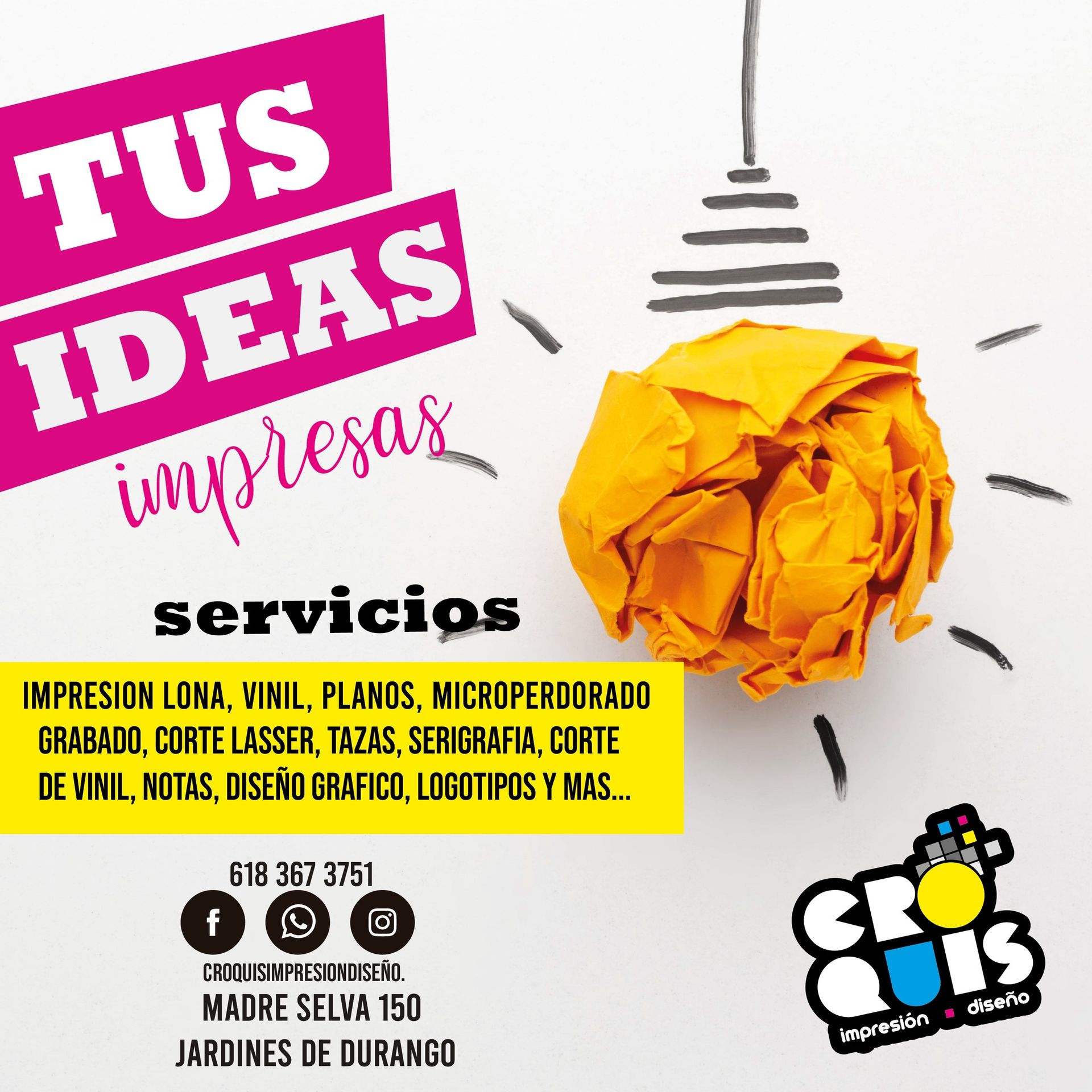 CROQUIS IMPRESIÓN Y DISEÑO