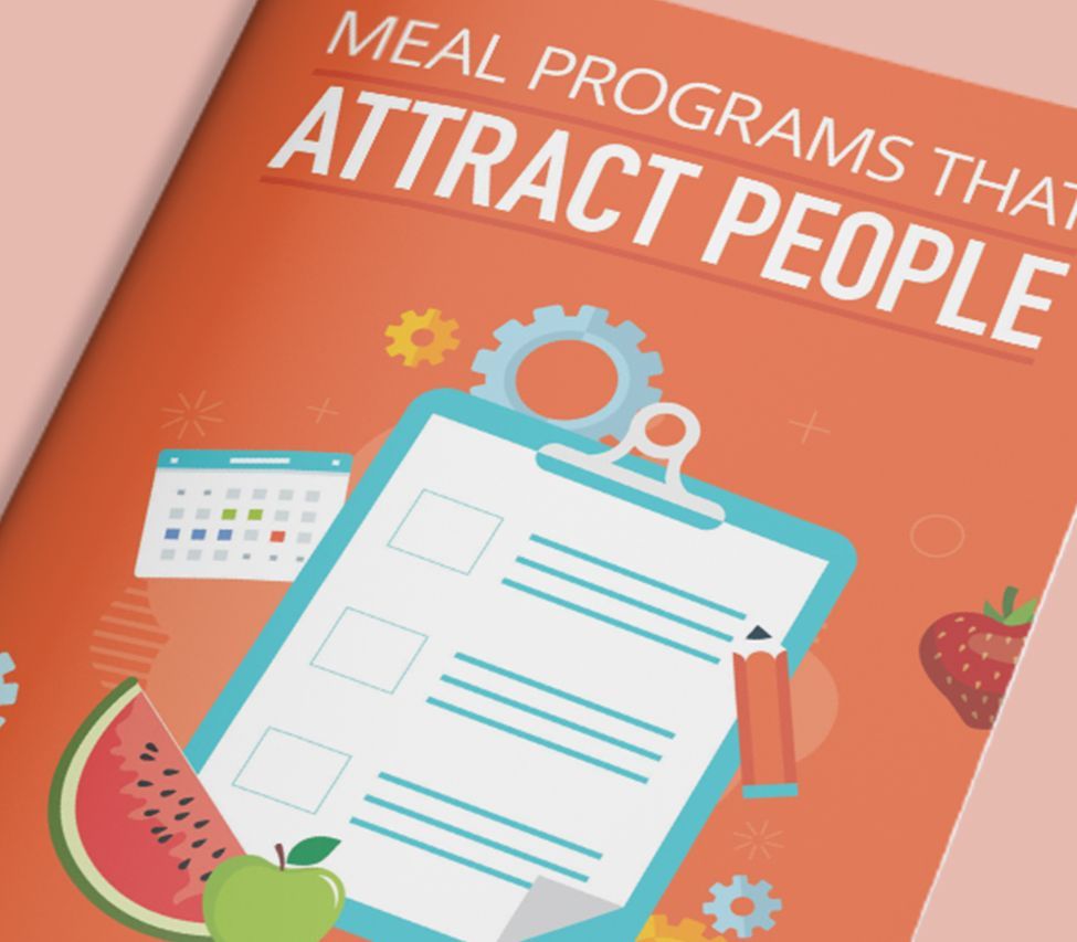 A book titled meal programs that attract people