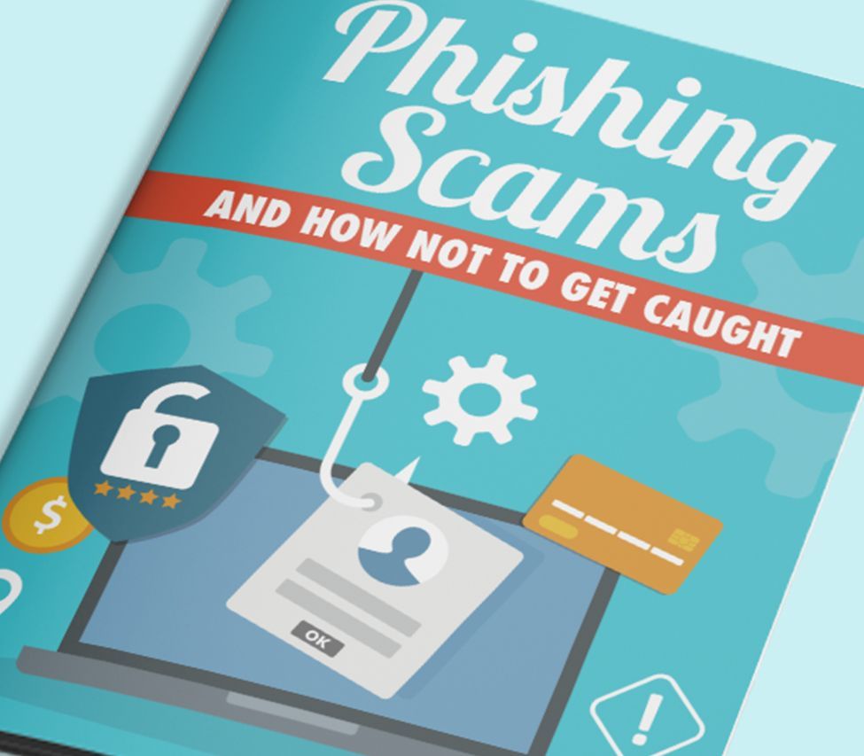 A book titled phishing scams and how not to get caught.