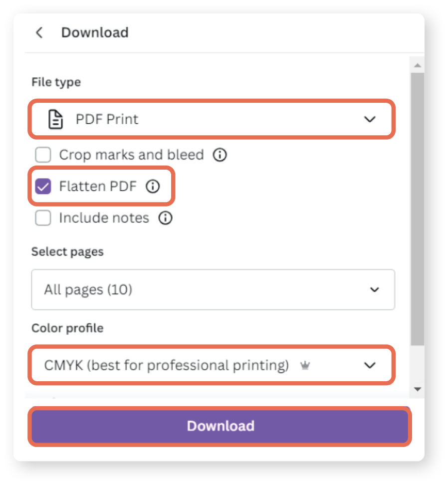 Image of a screen with multiple selections highlighted.
