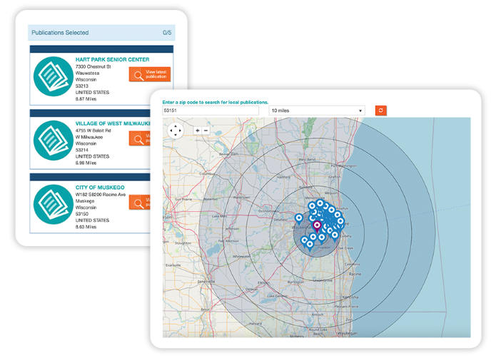 A tablet and a phone with a map on them.