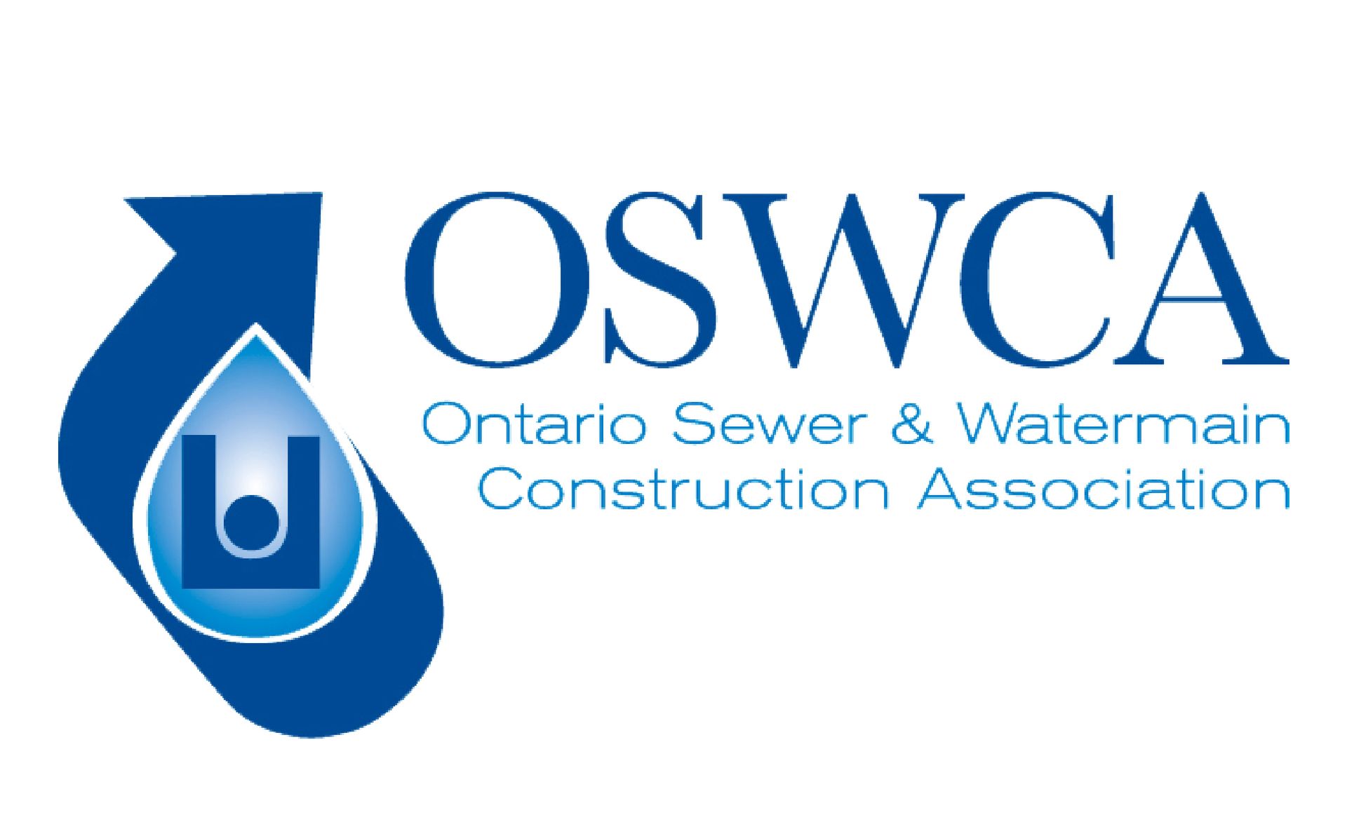 the logo for the ontario sewer and watermain construction association