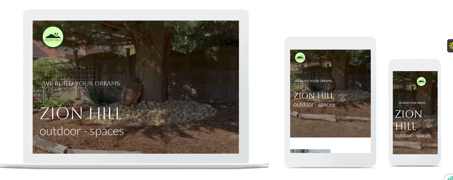 Zion Hill Outdoor Spaces Website