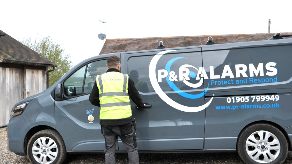 Business camera on street