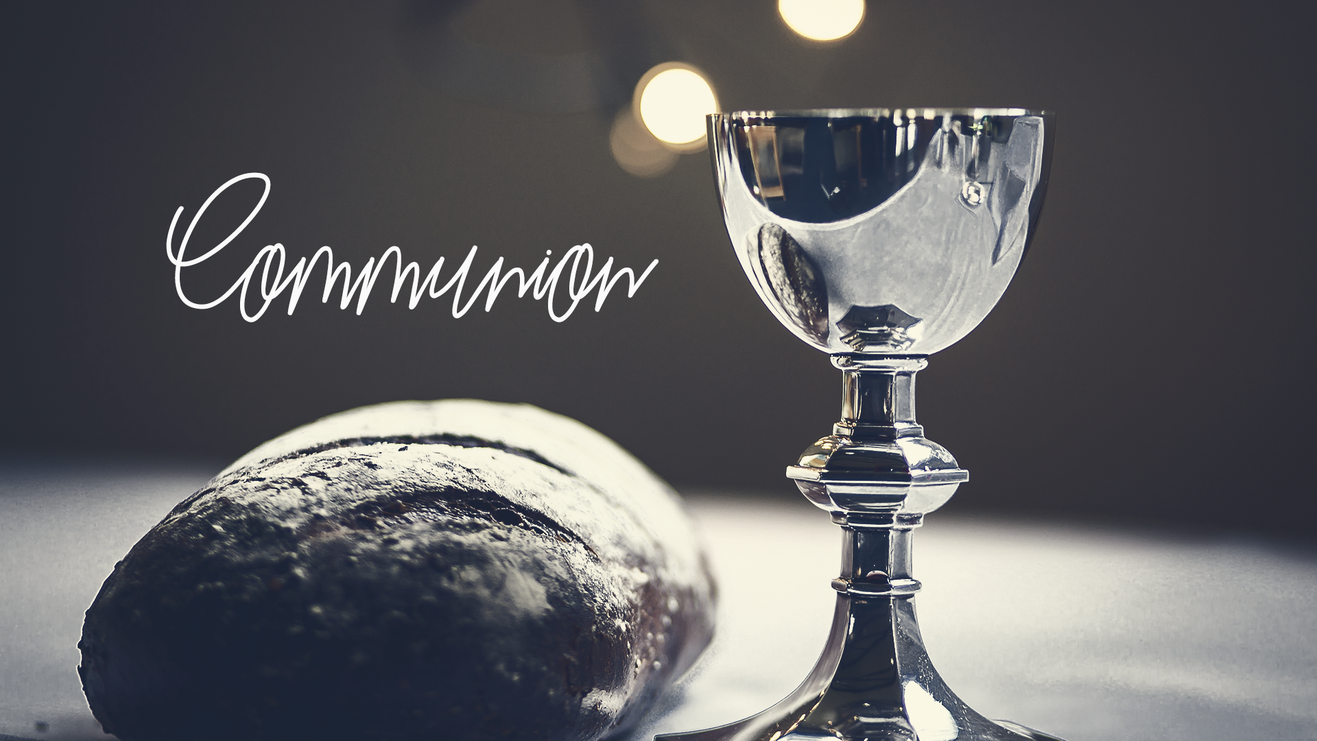 Communion bread and cup