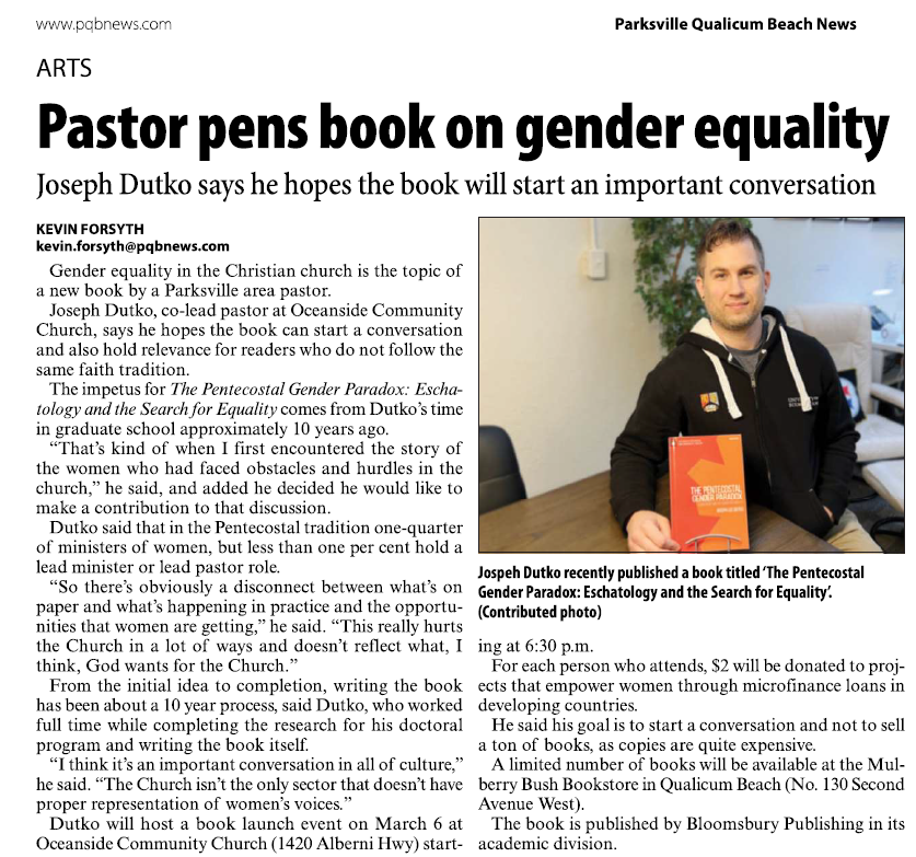 Pentecostal Gender Paradox is Receiving Attention in Many Ways