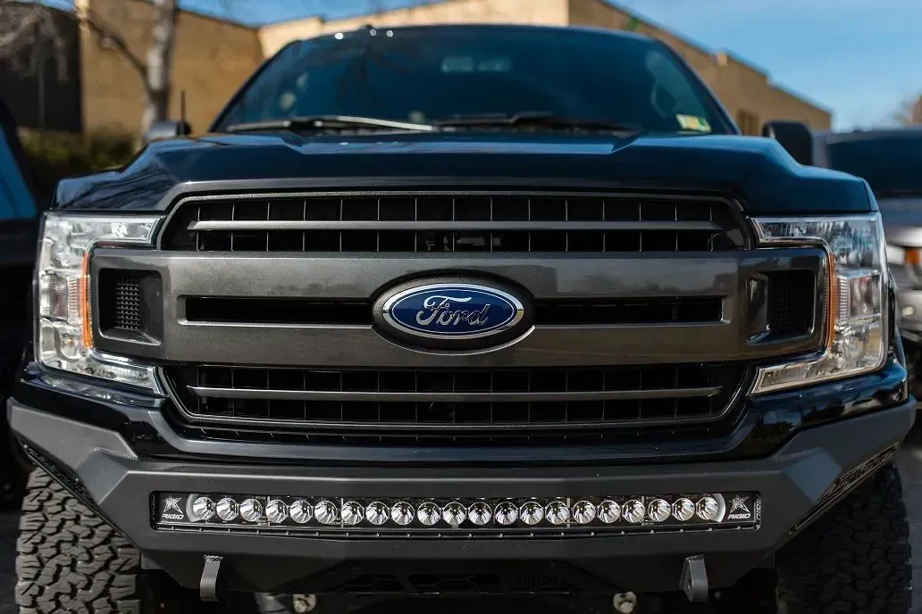 front of Ford truck