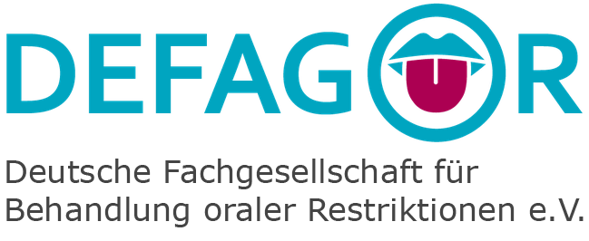 DEFAGOR Logo: Deutsche Fachgesellschaft für Behandlung Oraler Restriktionen e.V.