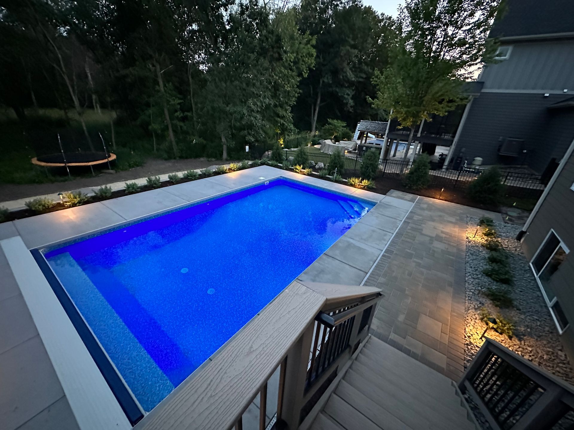 Backyard Pool Installation Woodbury MN
