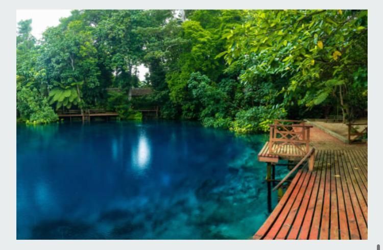 Blue hole tours on both Santo island and in Port vila