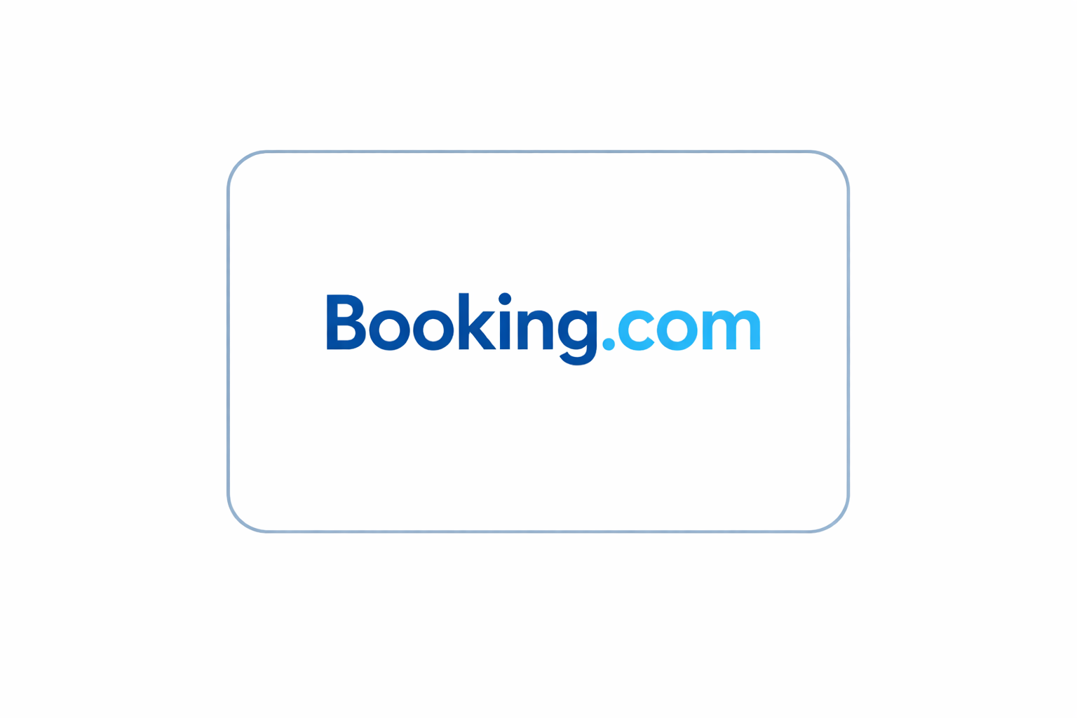 The white Booking.com logo centered on a gray background.