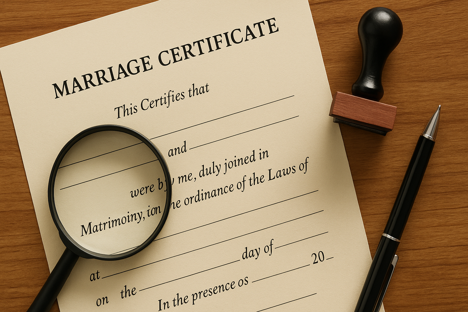“Vanuatu marriage certificate under verification – document fraud investigation.”