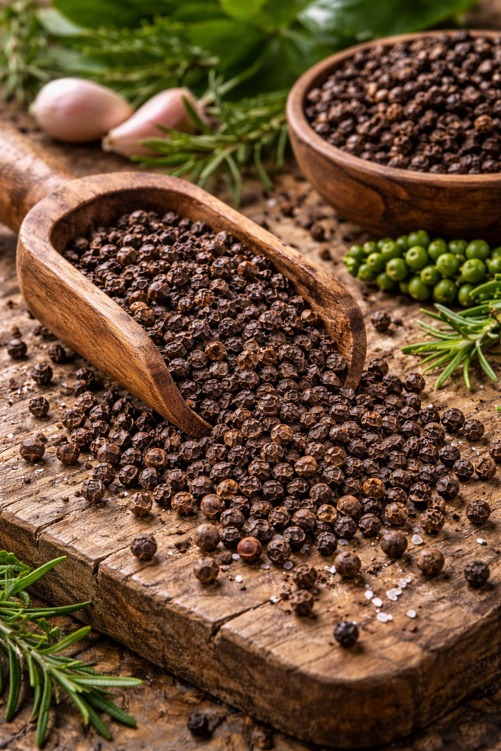 Whole Black Peppercorns - 1kg