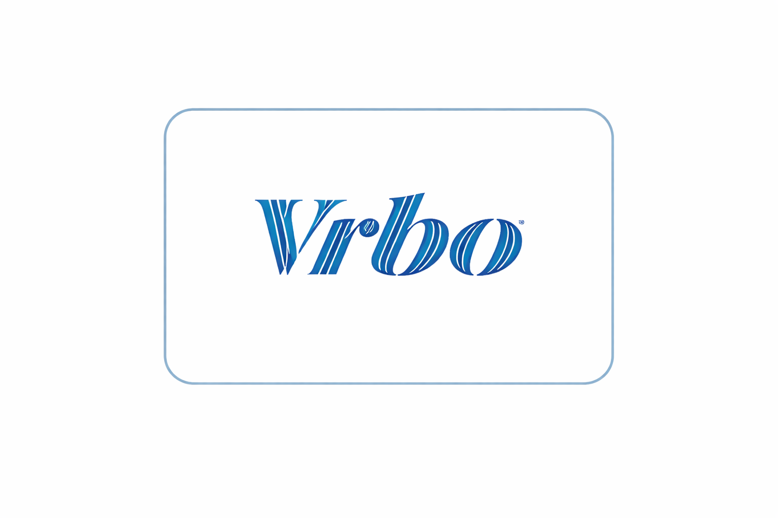 The white Vrbo logo centered against a grey background.