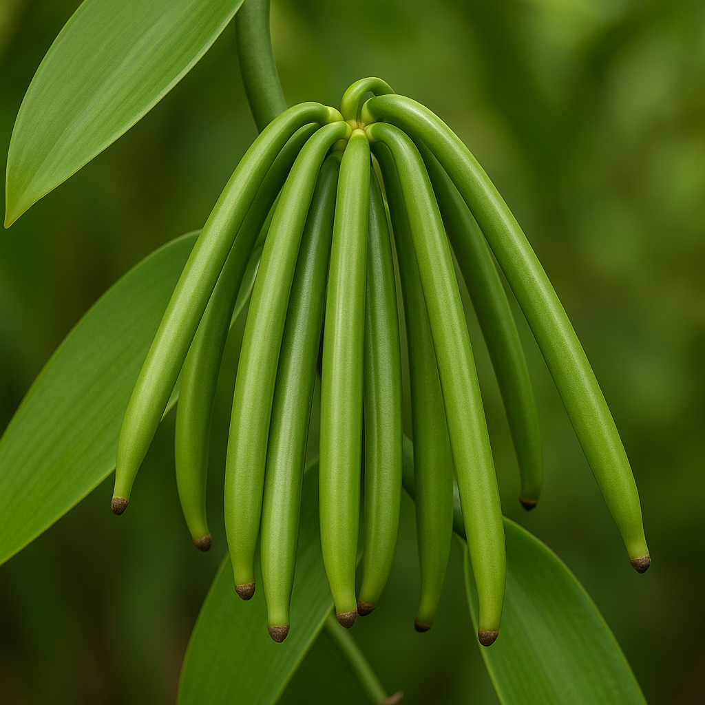Vanilla beans growing in Vanuatu – profitable agribusiness crop
