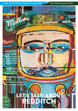 Cover for the first issue of Redditch Matters Magazine.