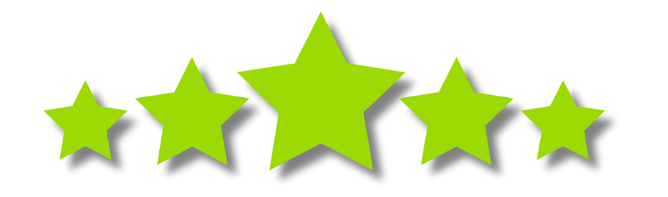 Five green stars.