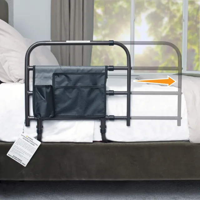 Adjustable Bed Rail with Storage Pouch Stander 30 inch Safety Bed Rail with Padded Pouch – Stander  main image 4