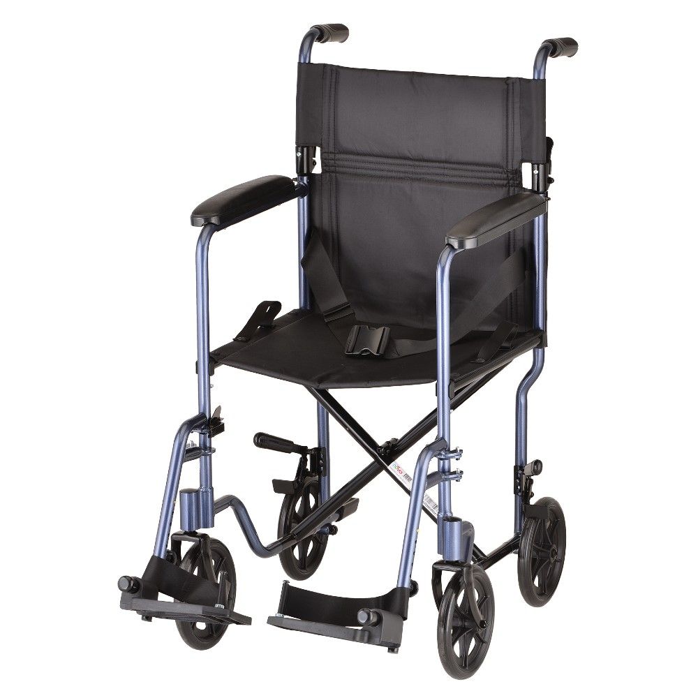 Nova Lightweight Transport Chair with Full Length Arms