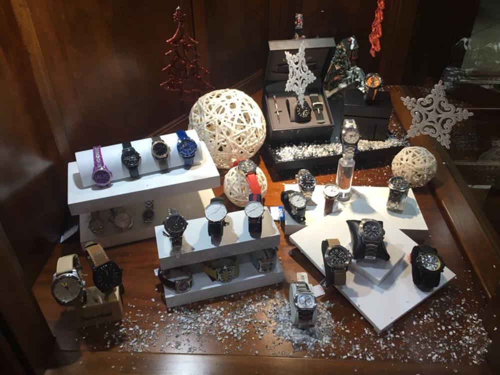 Esposizione di orologi e cronografi da polso