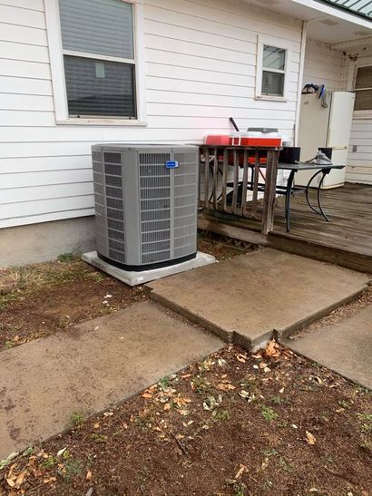 HVAC System outside of residential house
