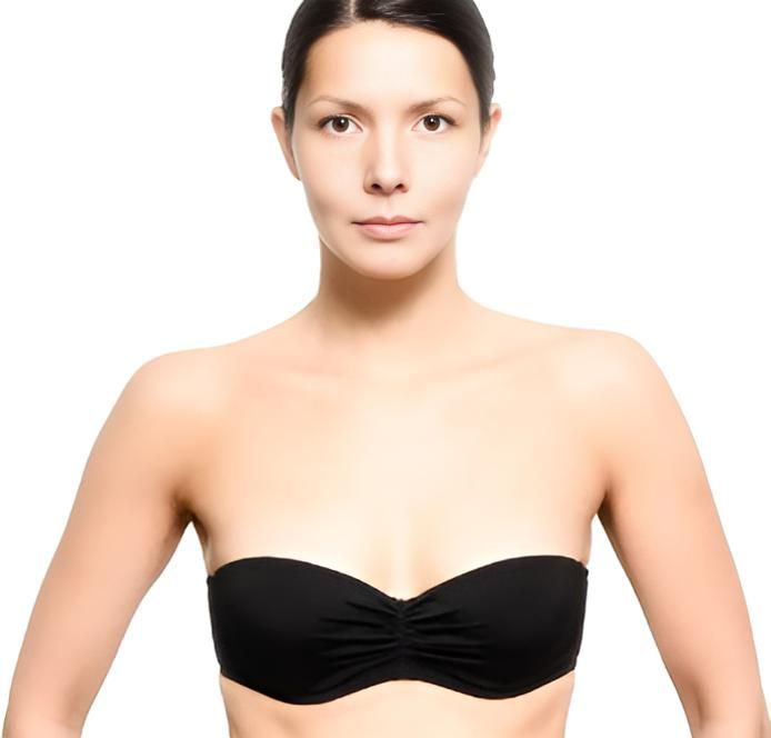 Woman is Wearing a Black Strapless Bra — Daze & Nites Lingerie in Buderim, QLD