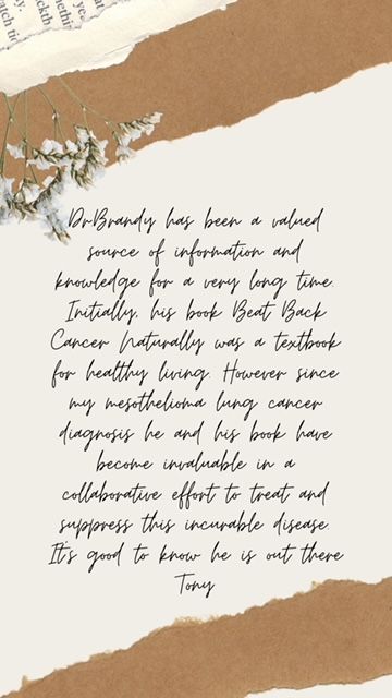 A piece of paper that says dr. brandy has been a vital source of information and knowledge for a very long time