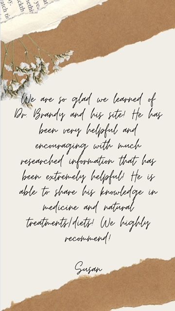 A piece of paper that says we are so glad we learned of dr. brandy