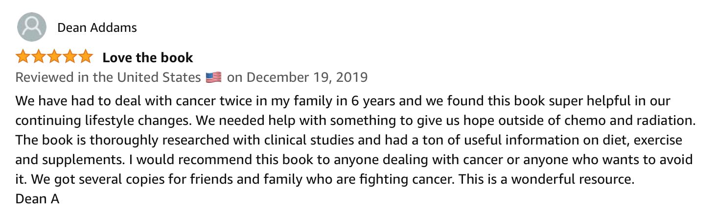 A screenshot of a review on a website.