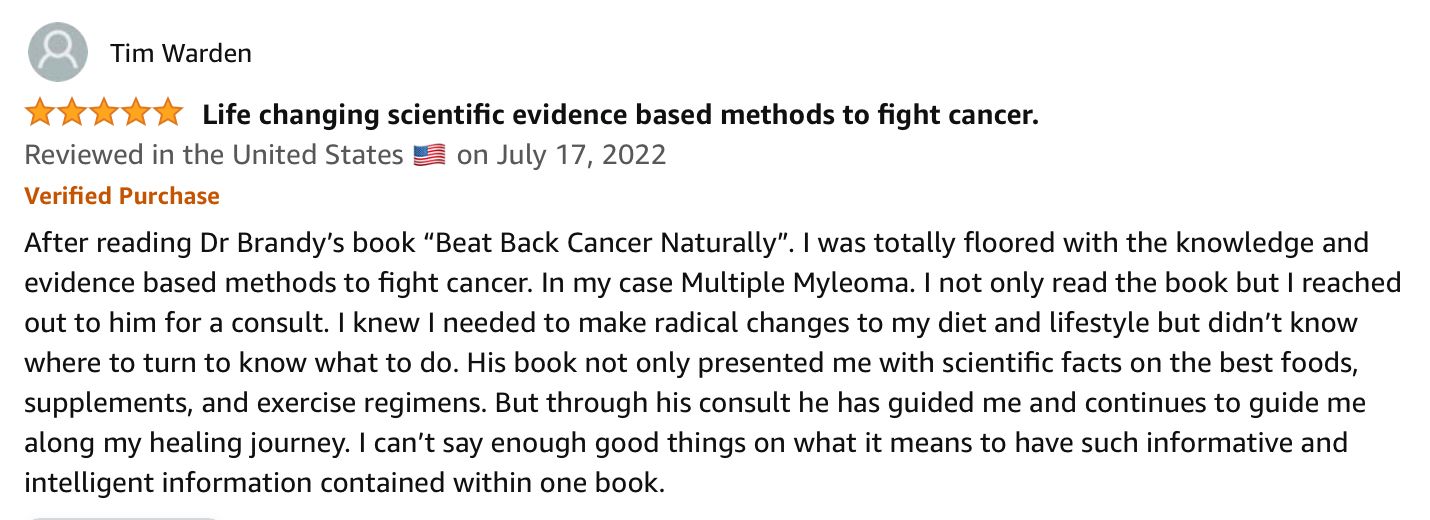 A review of a book called life changing outdoors based methods to fight cancer.