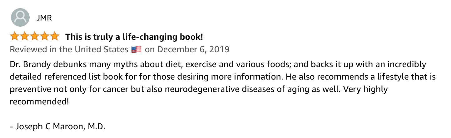A review of a book written by a doctor on a website.