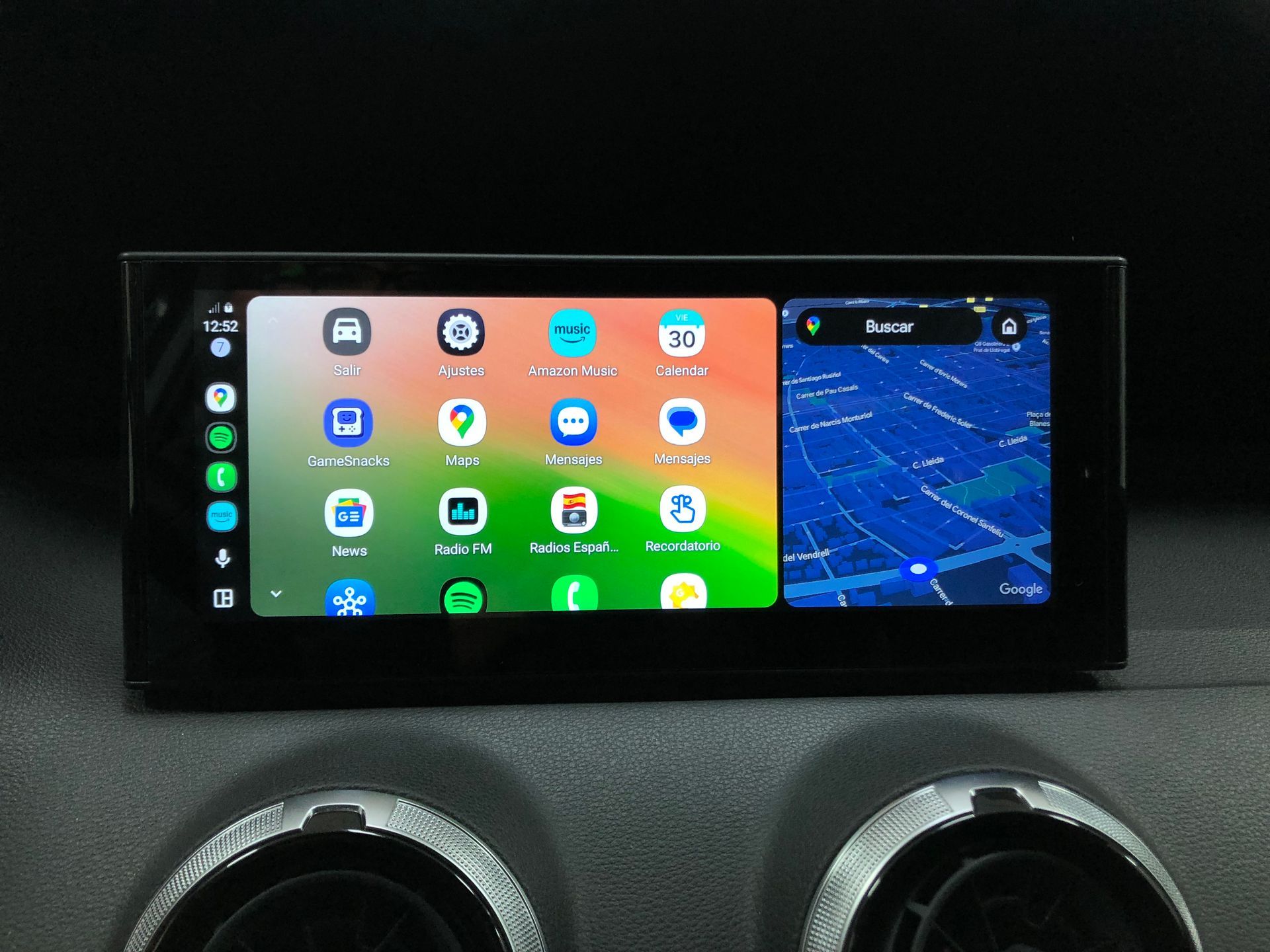 Pantalla android 10,25 audi Q2
