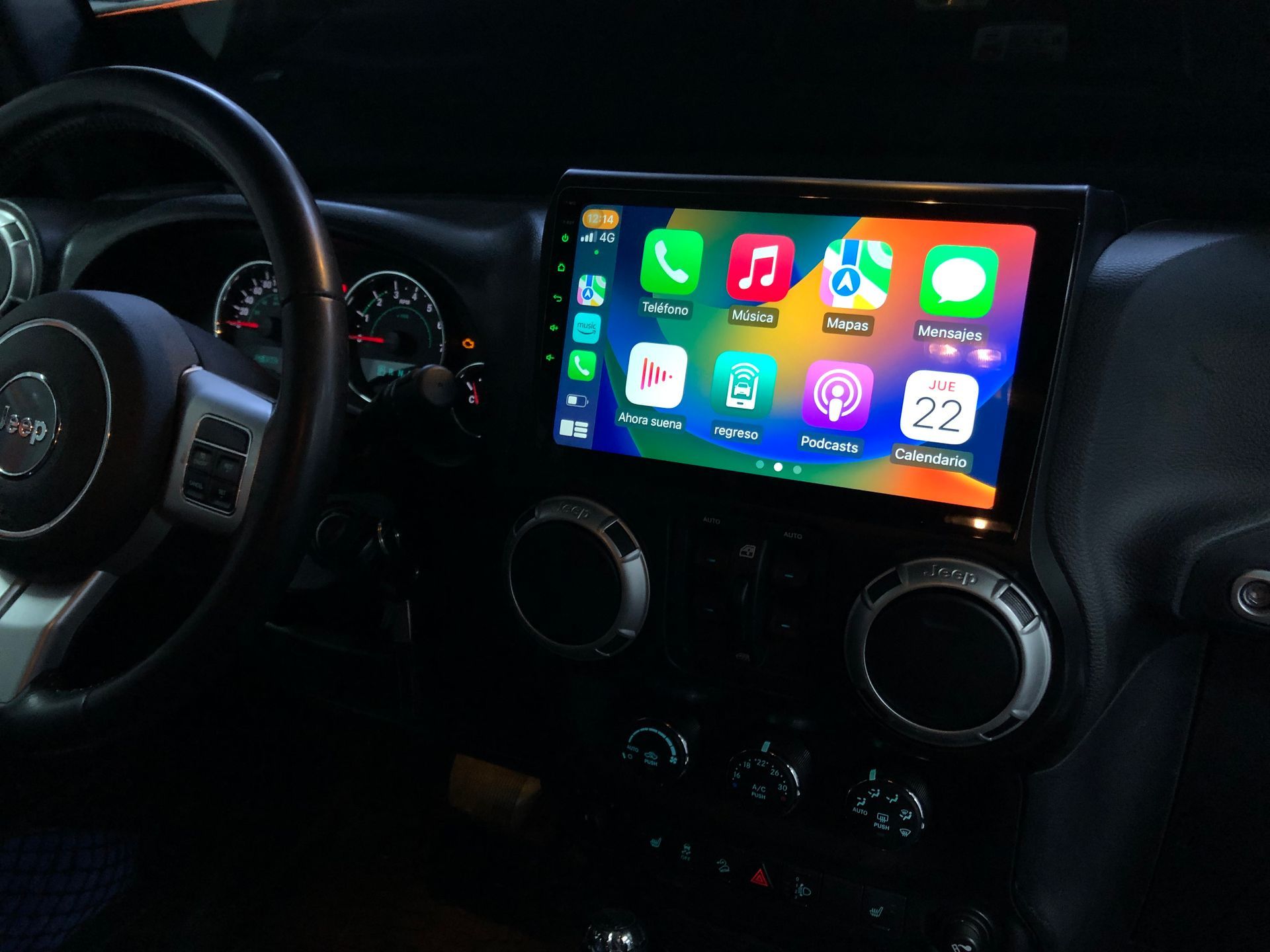 Pantalla android Dynavin Jeep Wrangler JK