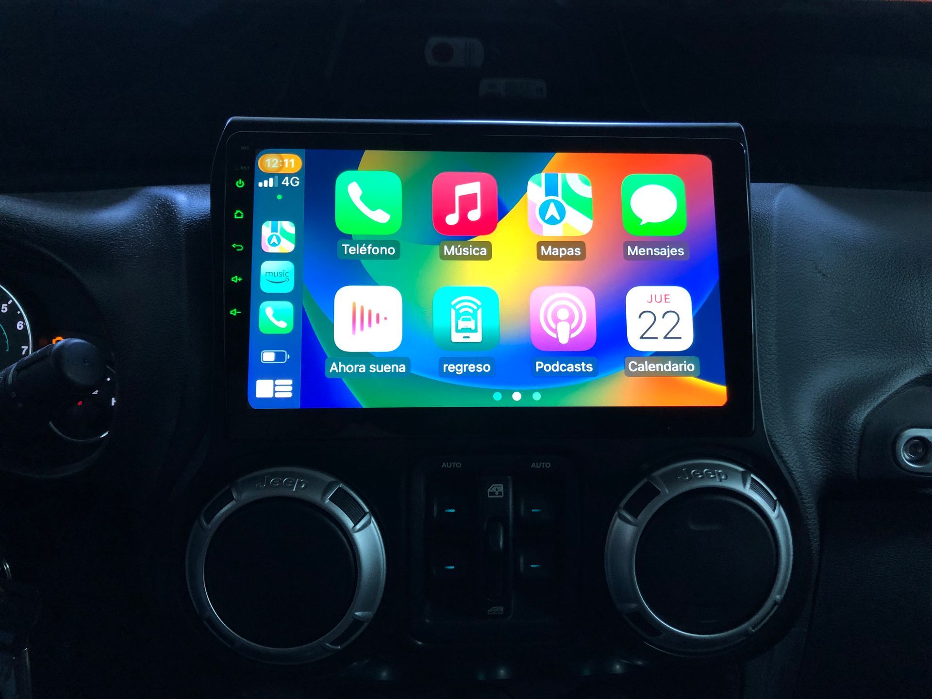 Pantalla android Dynavin Jeep Wrangler JK