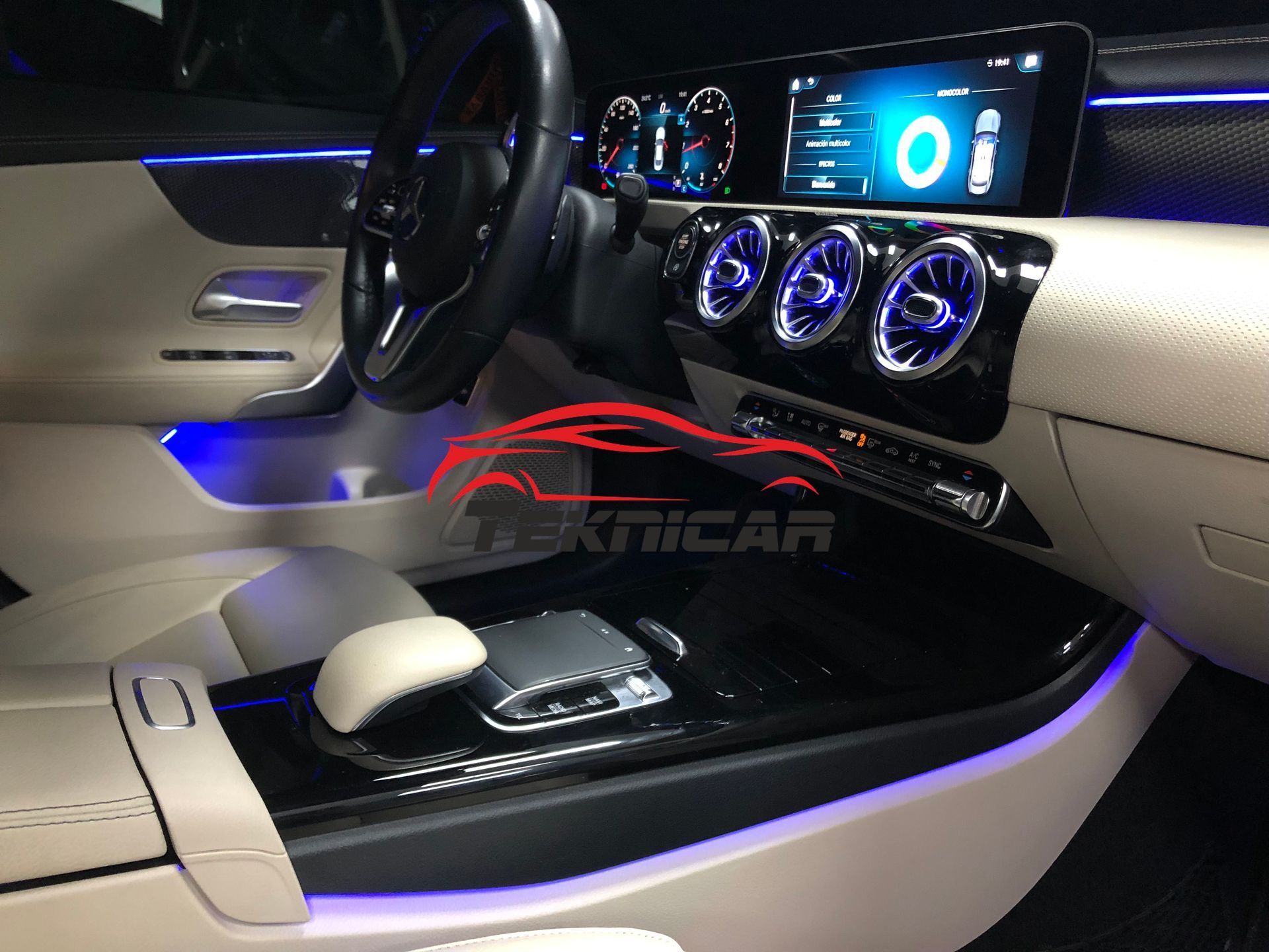 Iluminacion ambiente  Led Mercedes CLA C118
