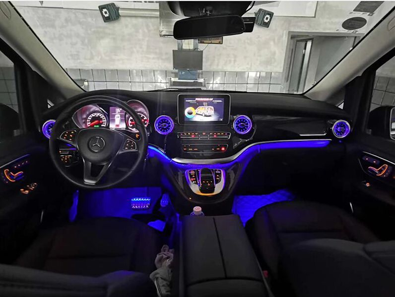 Iluminacion led ambiente Mercedes clase V