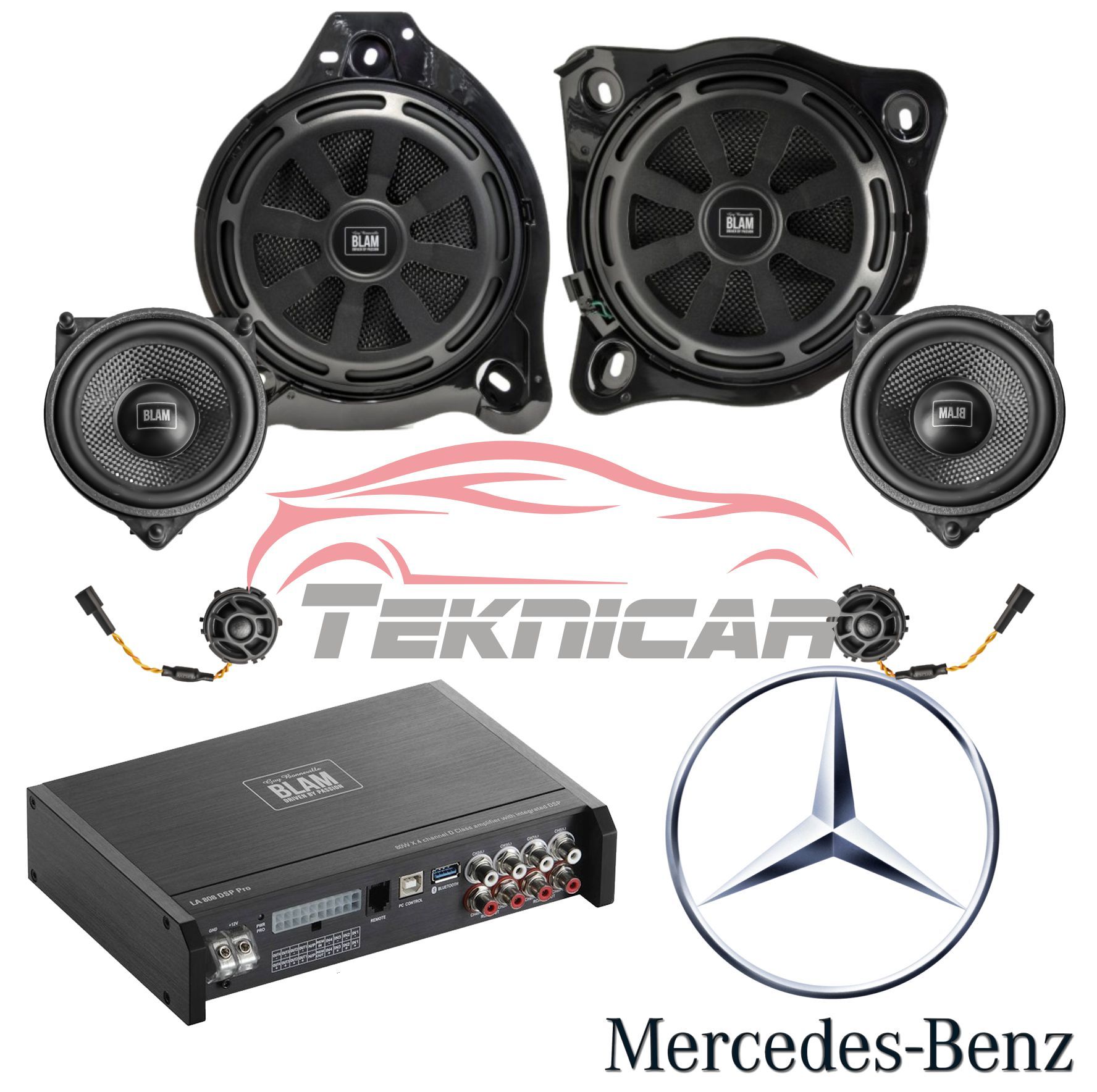 Conjunto sonido Mercedes Blam Audio