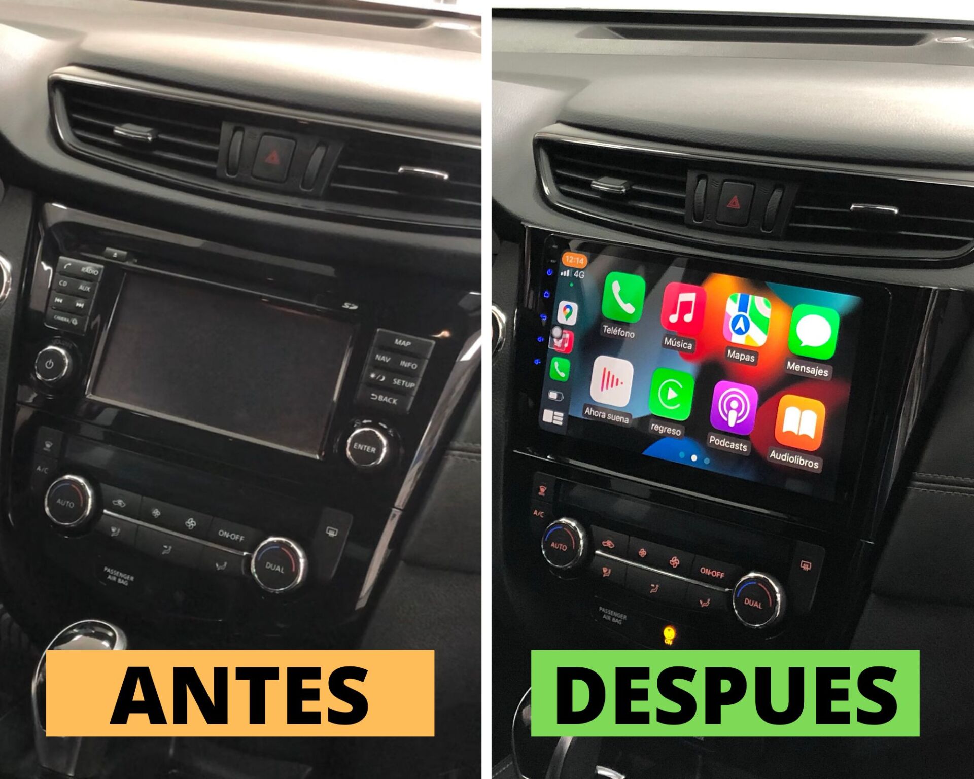 Pantalla android Dynavin Nissan Qashqai y X-Trail