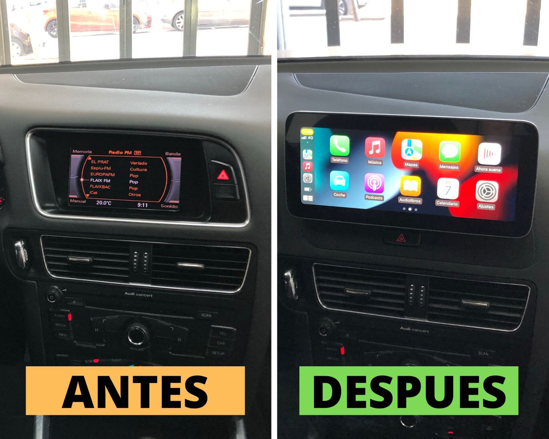 Pantalla android 10,25 audi A4 A5 Q5