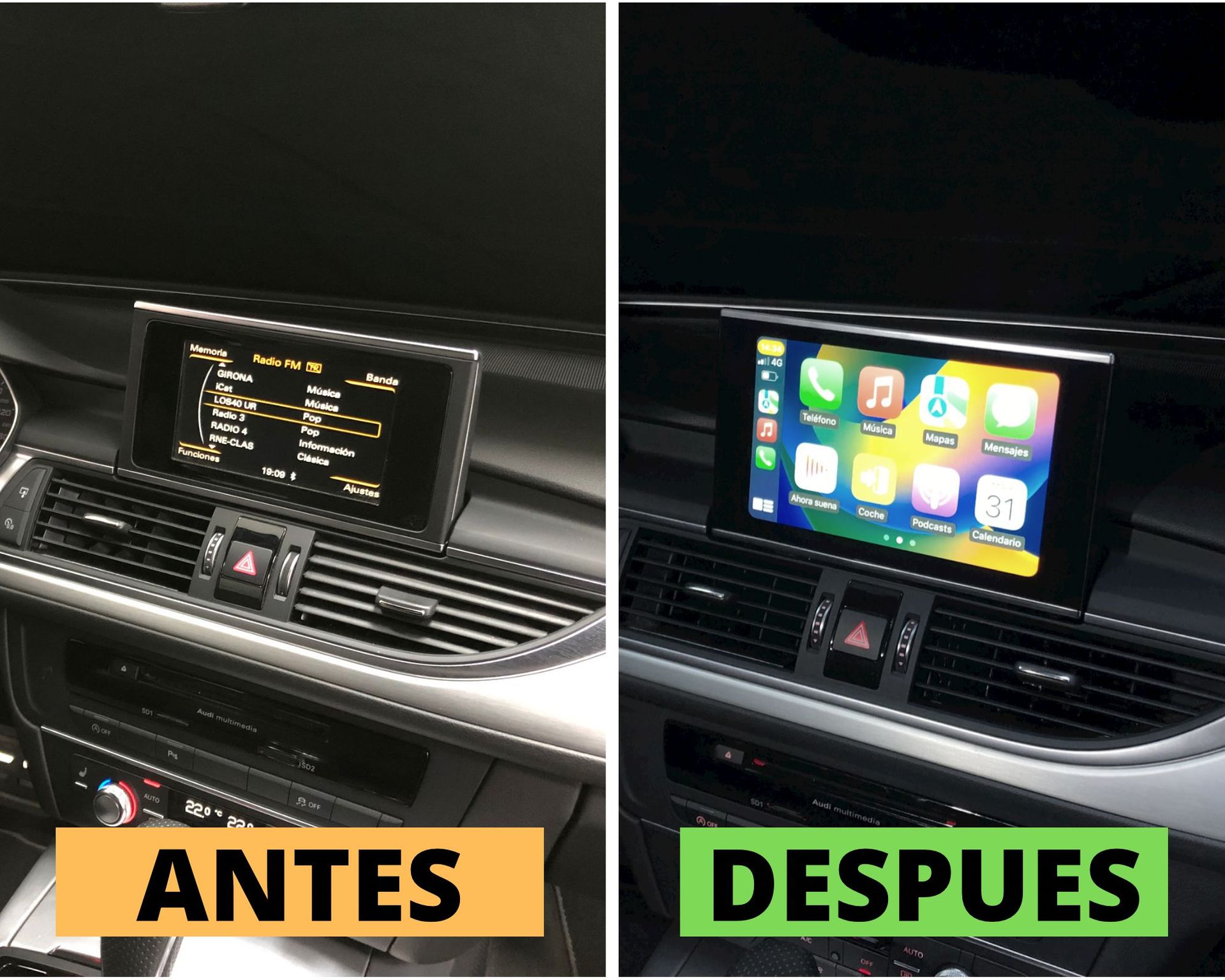 Pantalla android 8,4 audi A6 A7