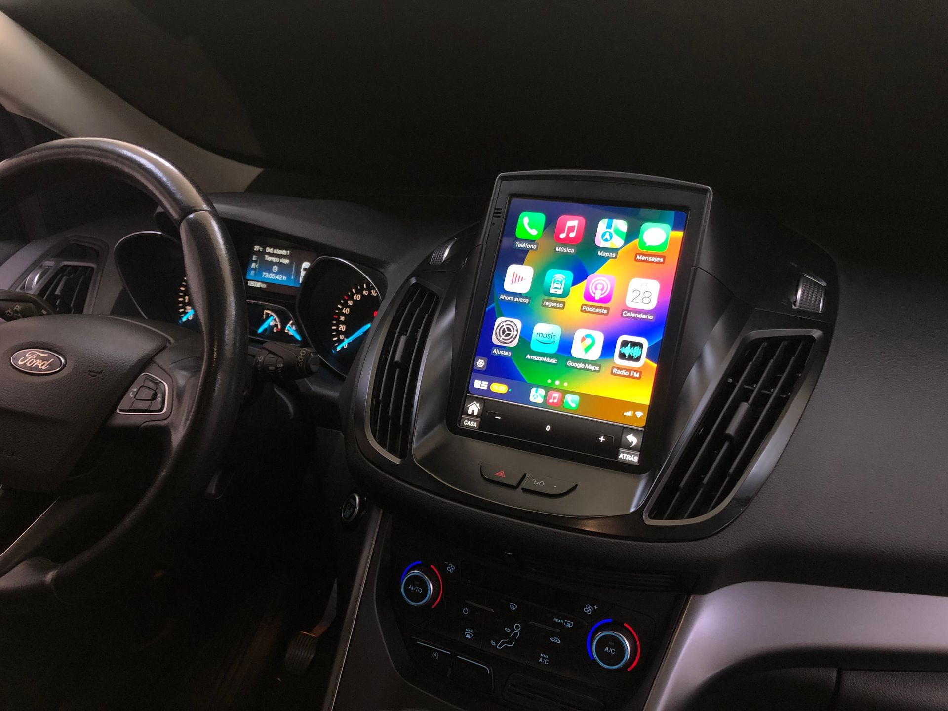 Pantalla android 9 pulgadas Ford Kuga mk2 2012