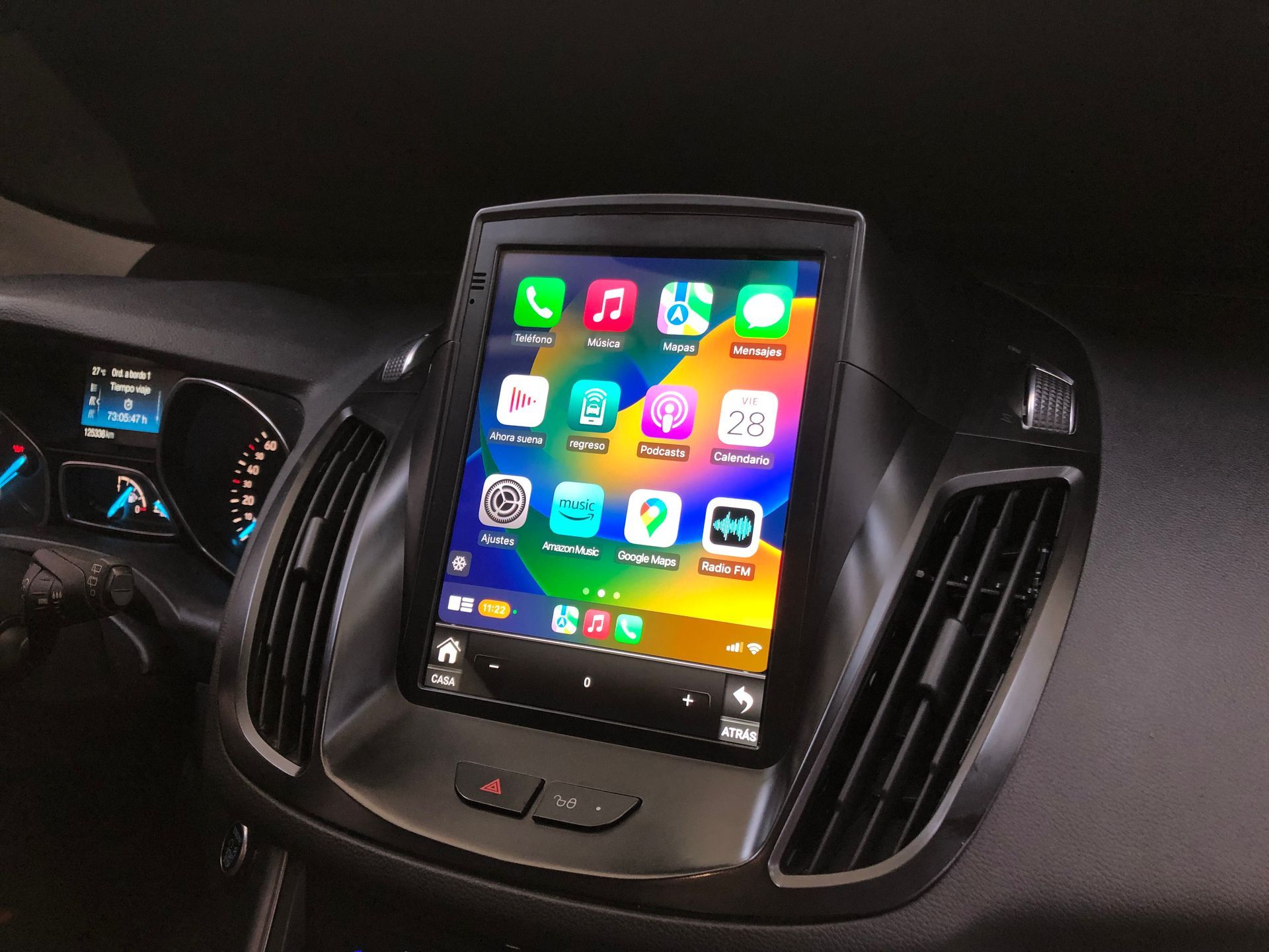 Pantalla android 9 pulgadas Ford Kuga mk2 2012