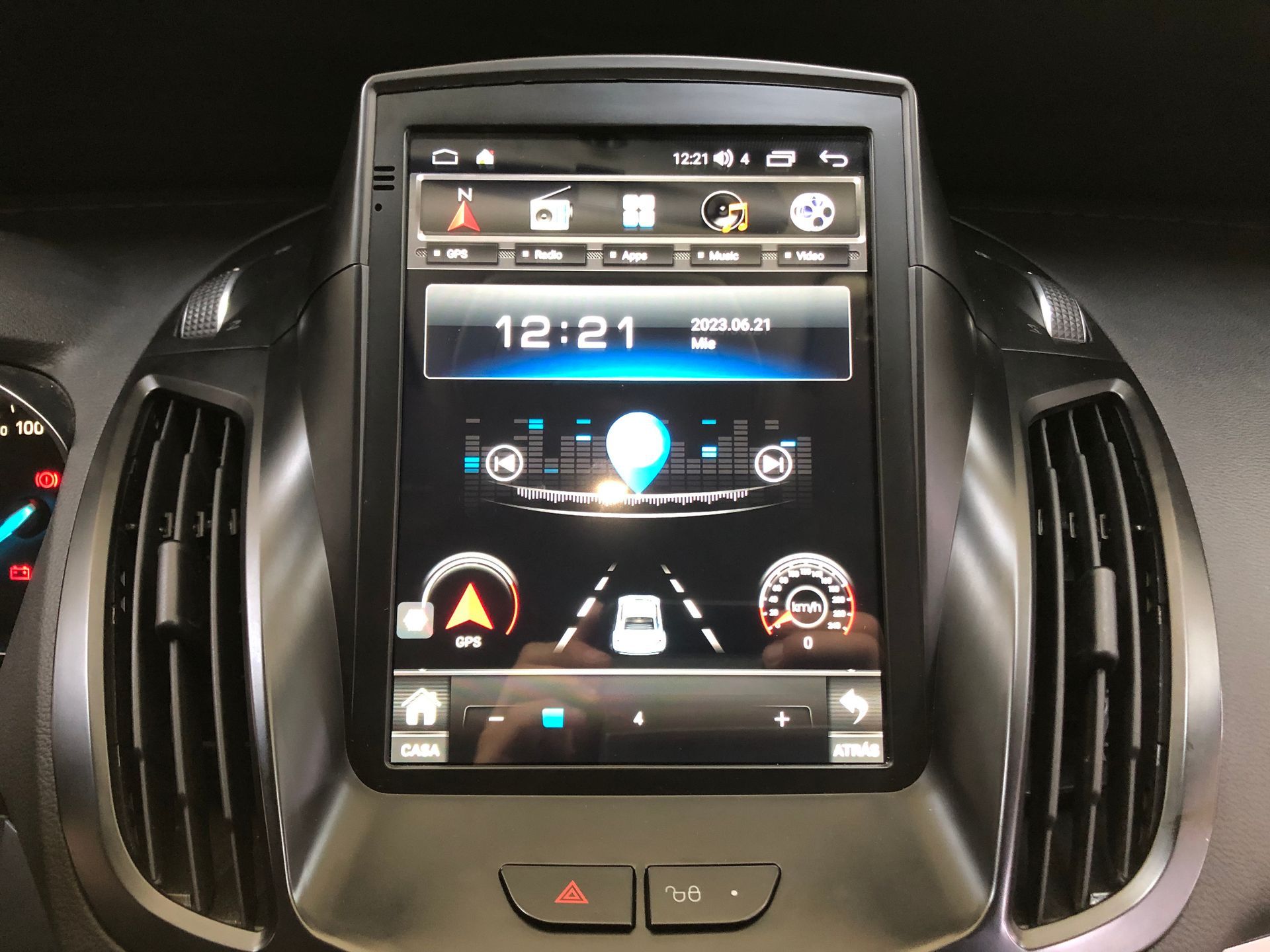 Pantalla android 9 pulgadas Ford Kuga mk2 2012