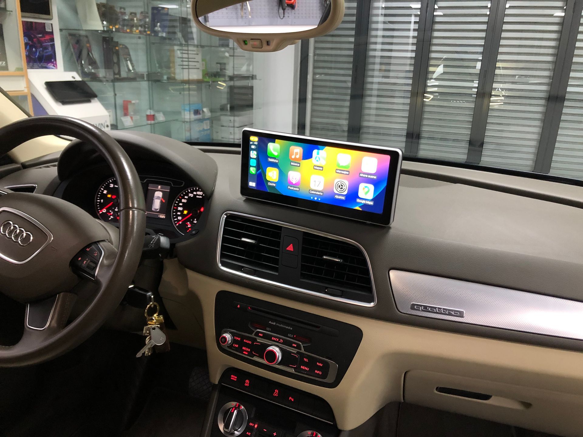 Pantalla android 10,25 Audi Q3 8U