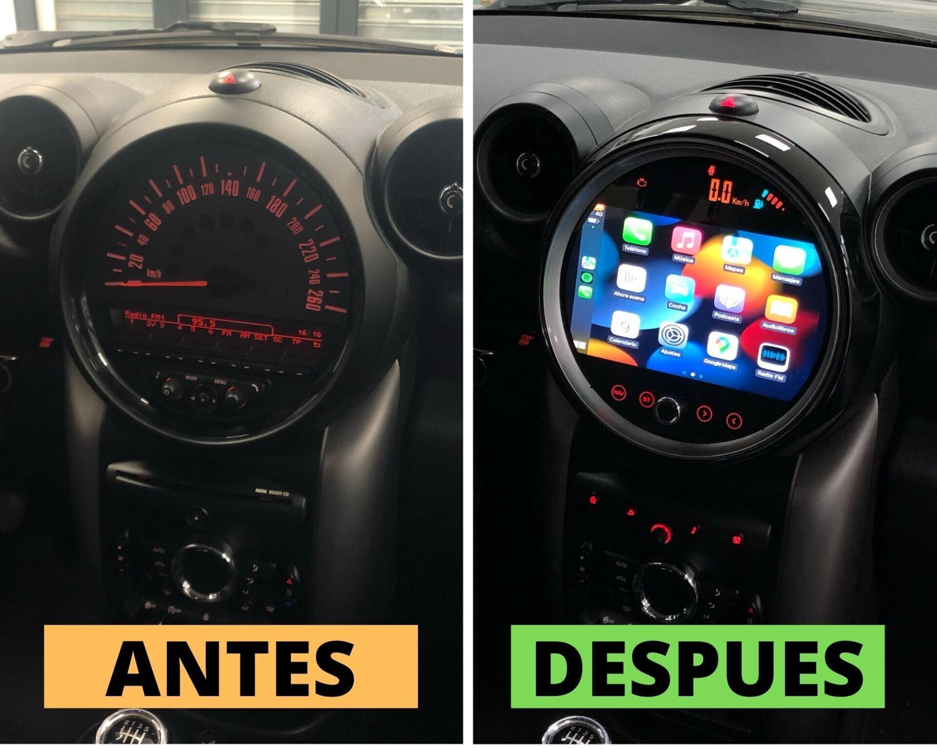 Pantalla Android 9 MINI Countryman R60 (2006-2014)