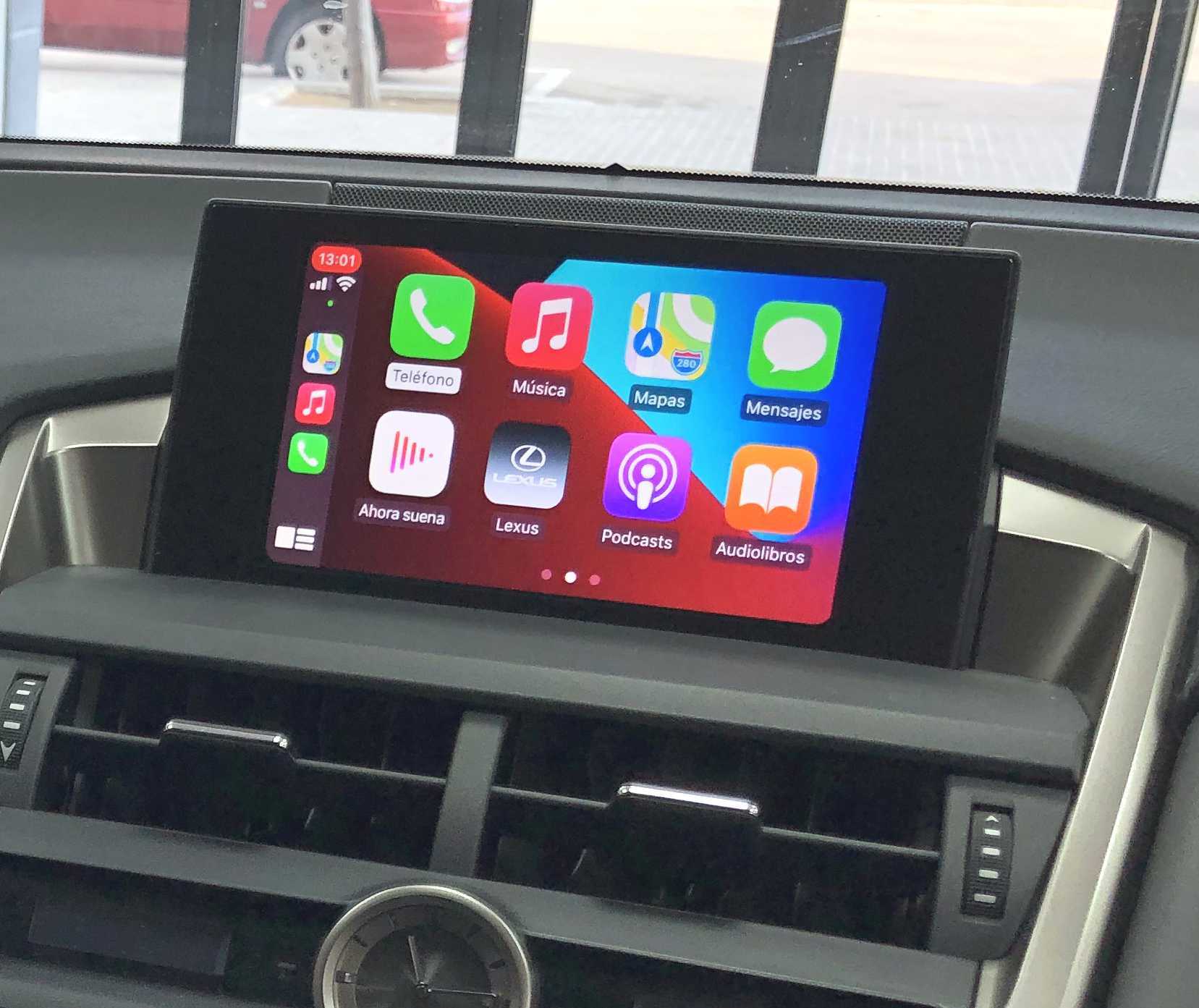 Interface de Carplay - Android auto para Lexus